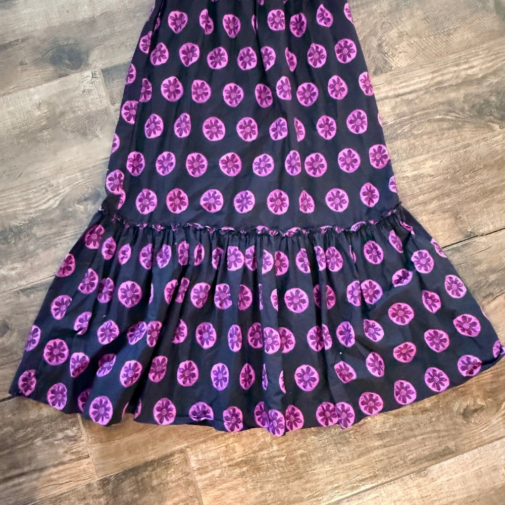 Free People Leanna Tropical Medallion Tube Maxi Dress, Black Purple,M - Picture 10 of 12